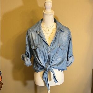 Denim Button Down Shirt